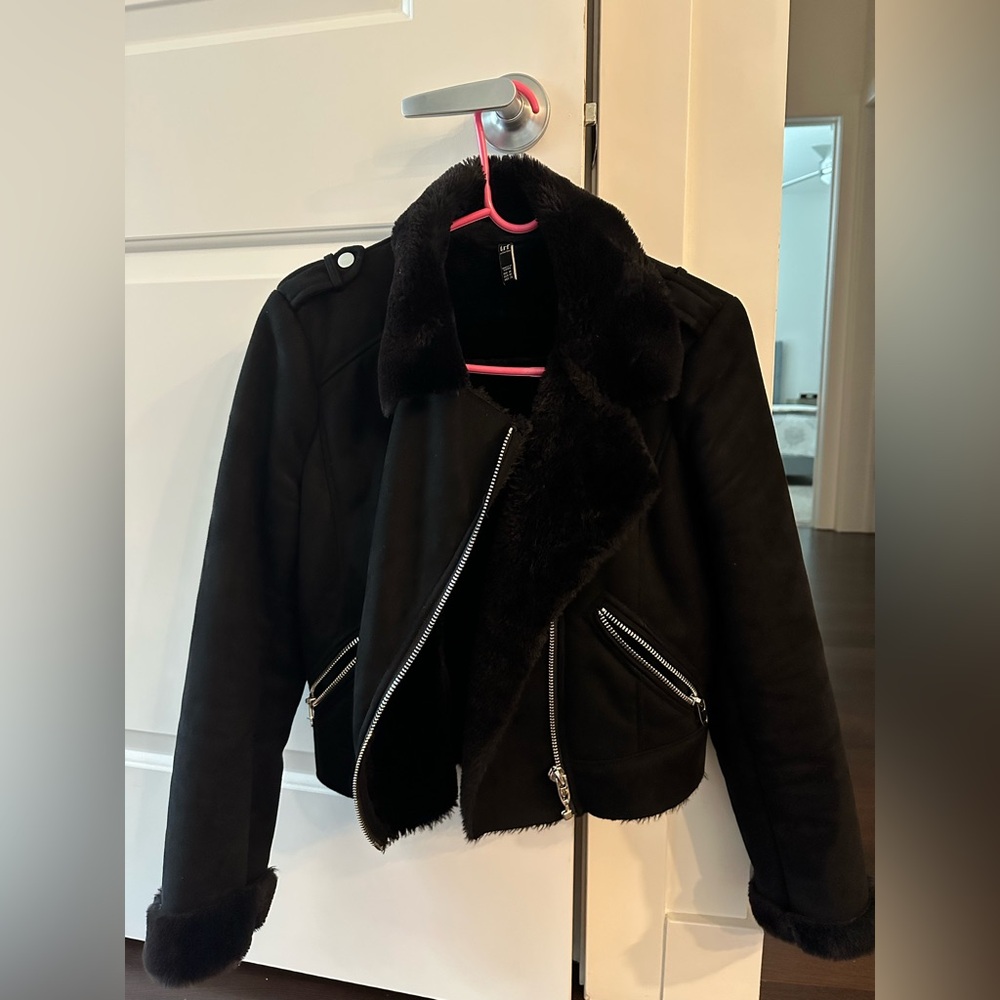 Zara Black Teddy Jacket